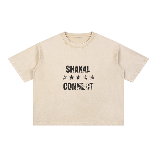 Mineral Wash Boxy Cotton T-Shirt
