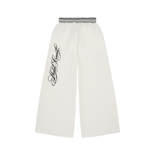 Striped Waist Wide Leg Pants